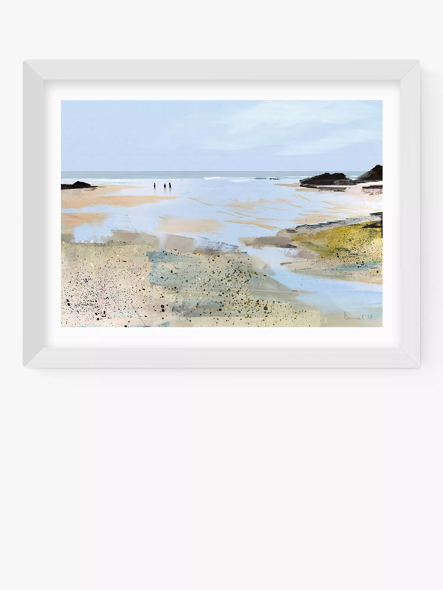EAST END PRINTS Dan Hobday Seaview Framed Wall Art Print 25x30cm