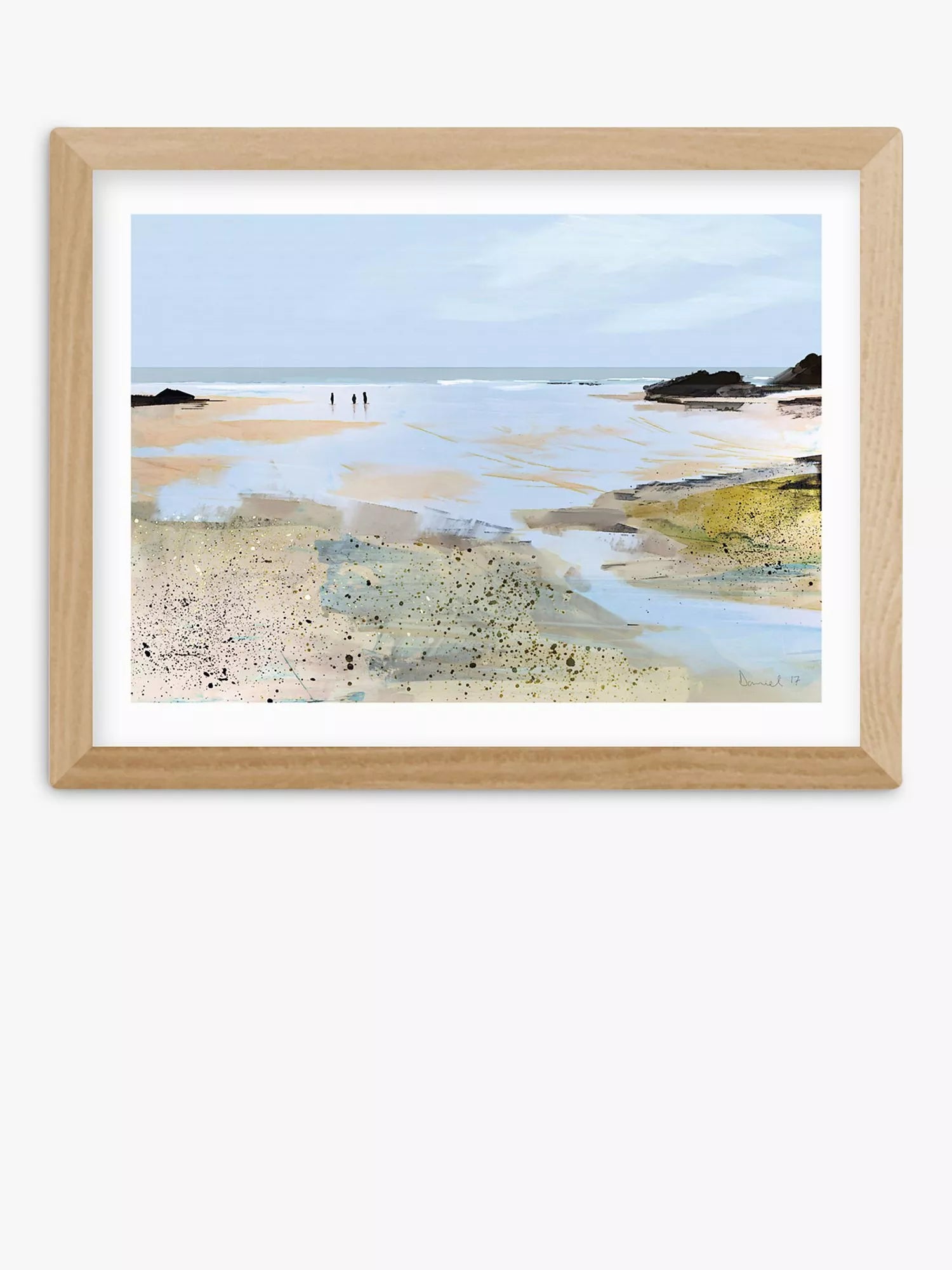 EAST END PRINTS Dan Hobday Seaview Framed Wall Art Print 25x30cm