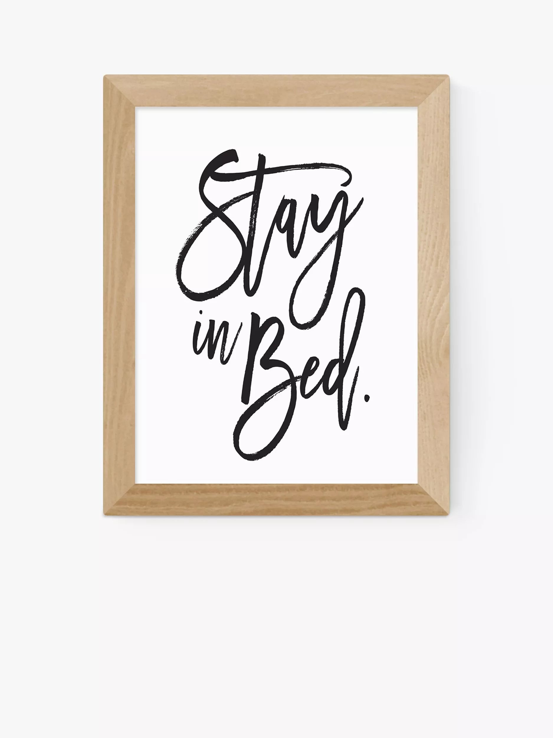 EAST END PRINTS Stay in Bed framed print 25x30cm (British brand)