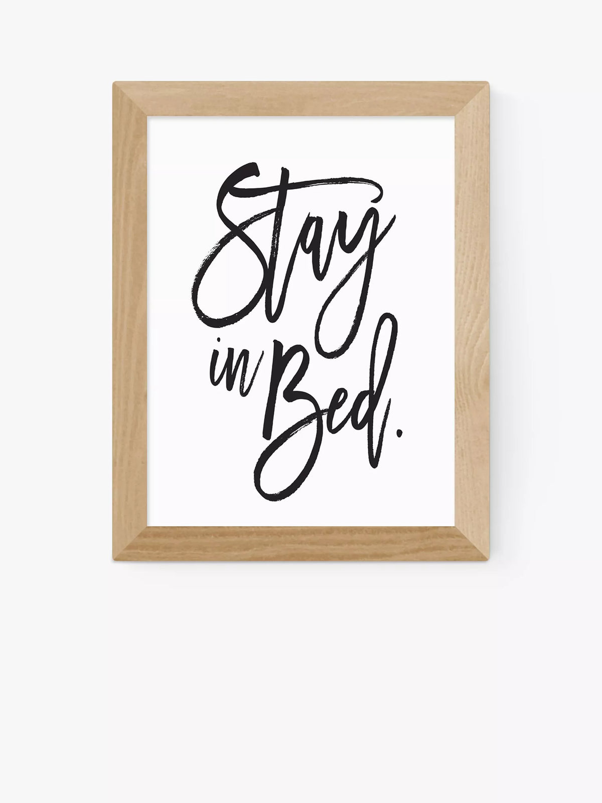 EAST END PRINTS Stay in Bed framed print 25x30cm (British brand)