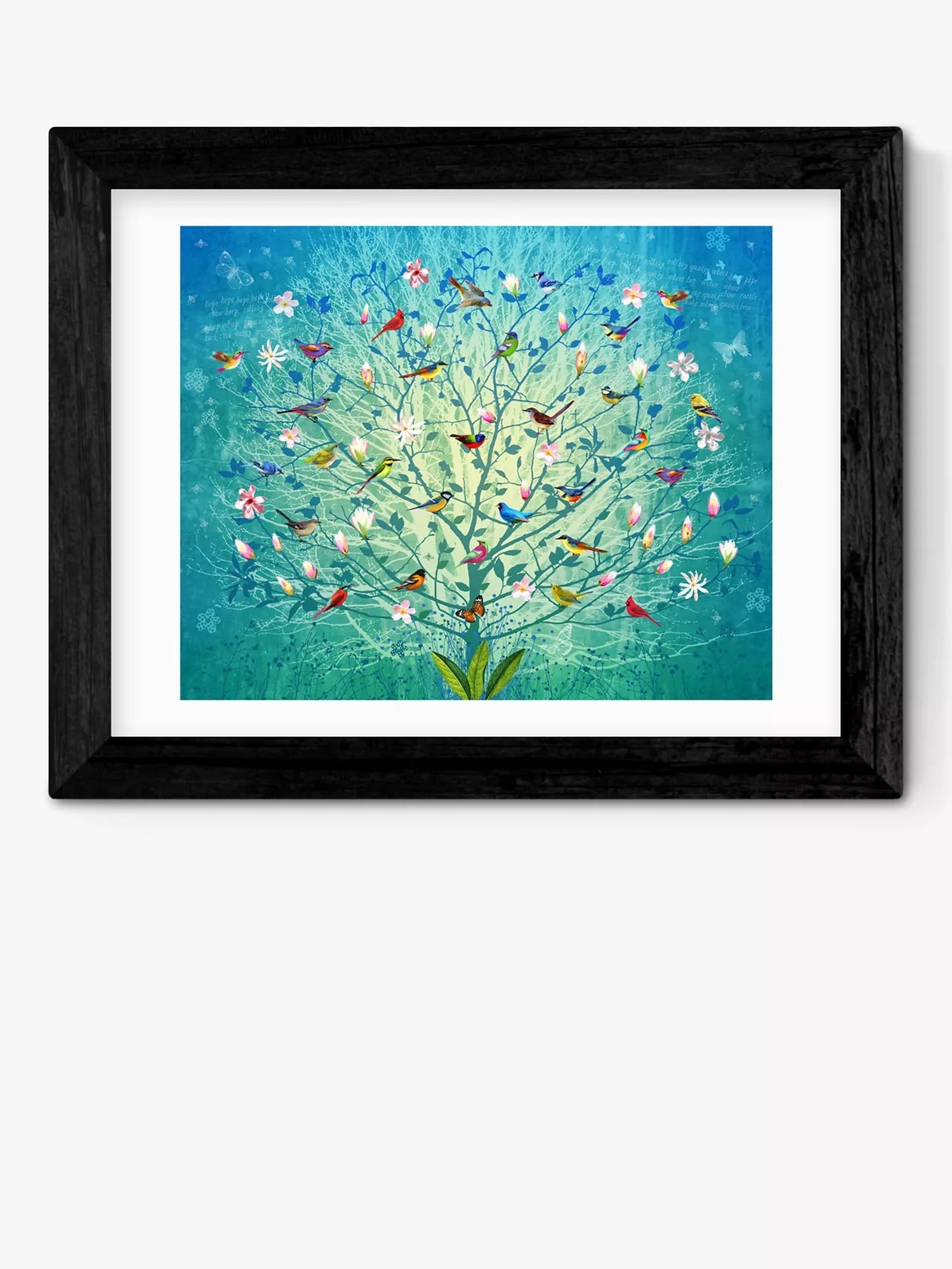 EAST END PRINTS Fiona Watson 'The Singing Tree' Framed Print, 40x50cm