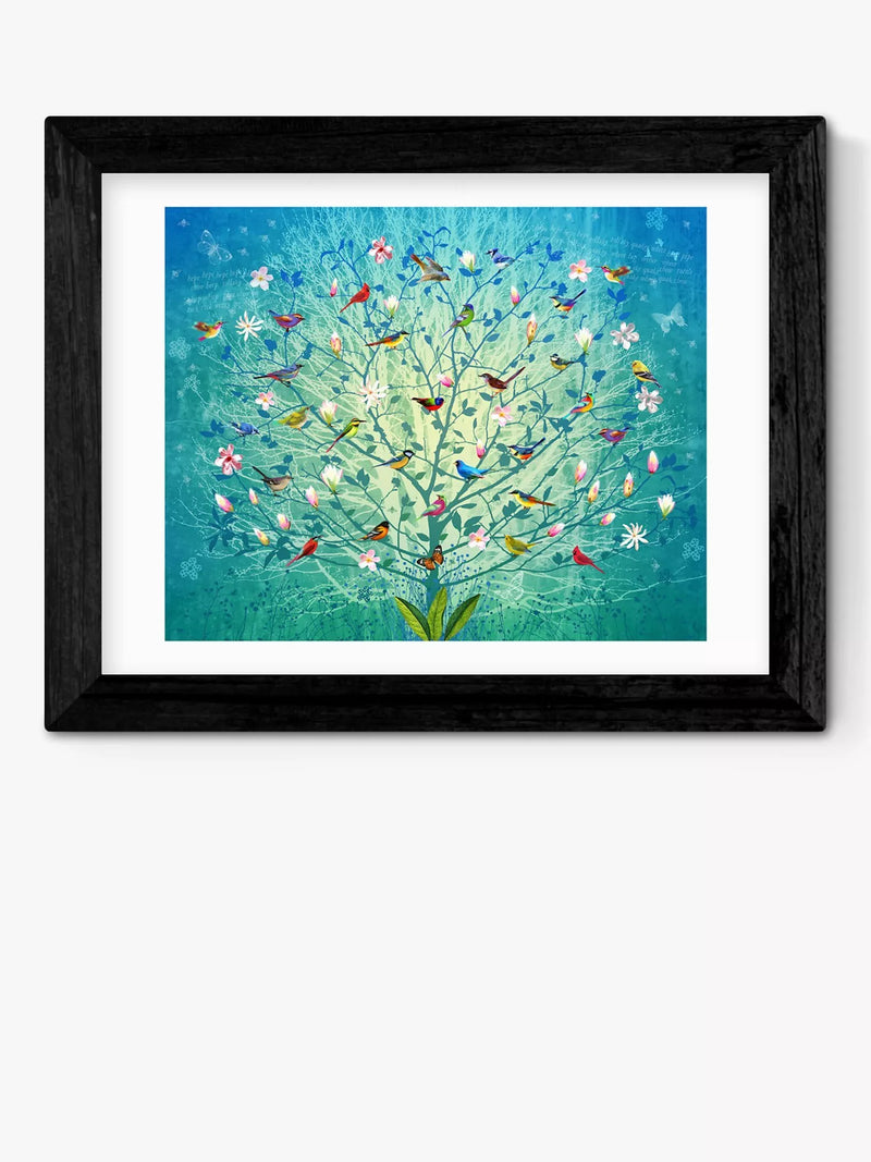 EAST END PRINTS Fiona Watson 'The Singing Tree' Framed Print, 40x50cm