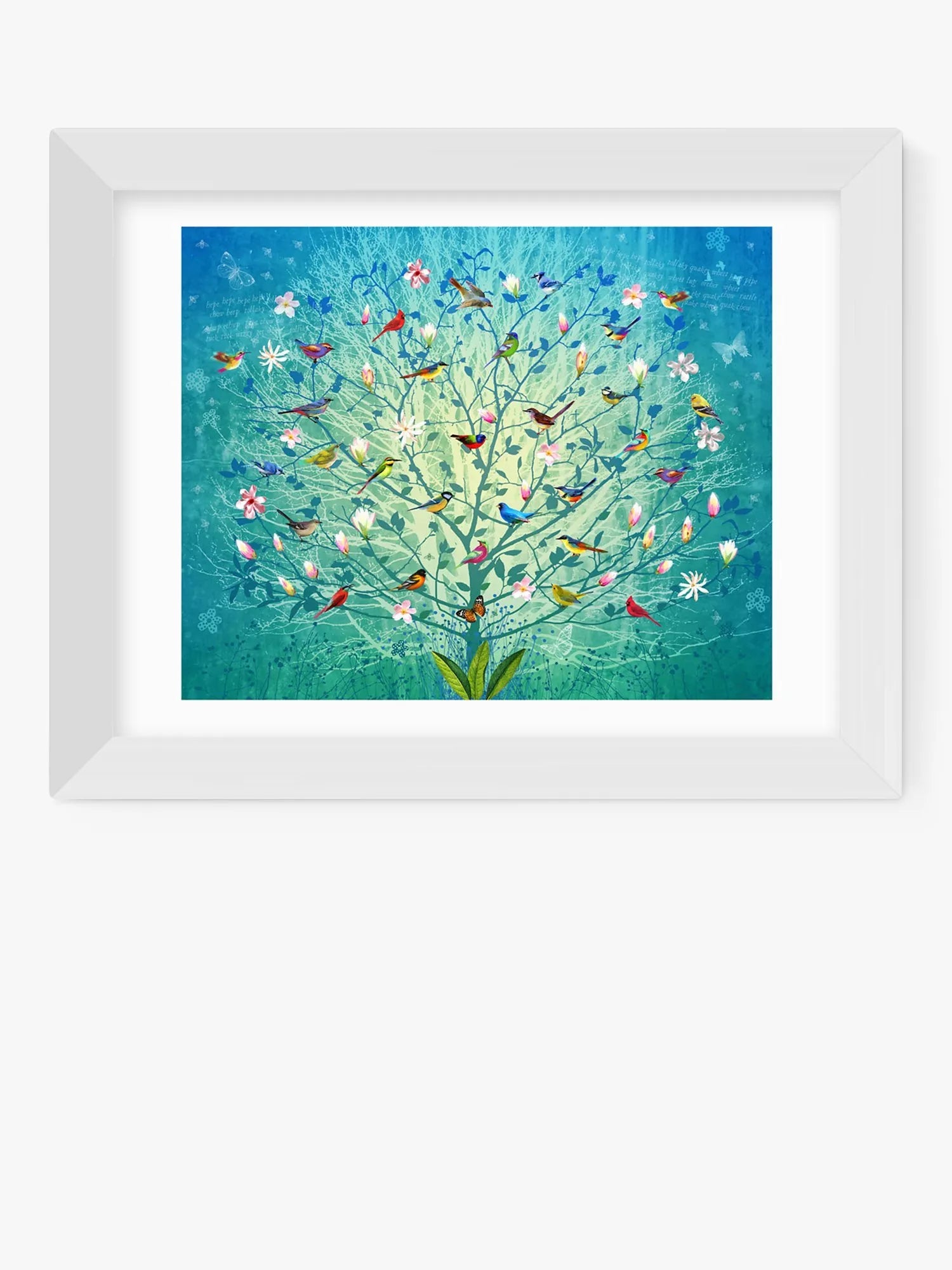 EAST END PRINTS Fiona Watson 'The Singing Tree' Framed Print, 40x50cm
