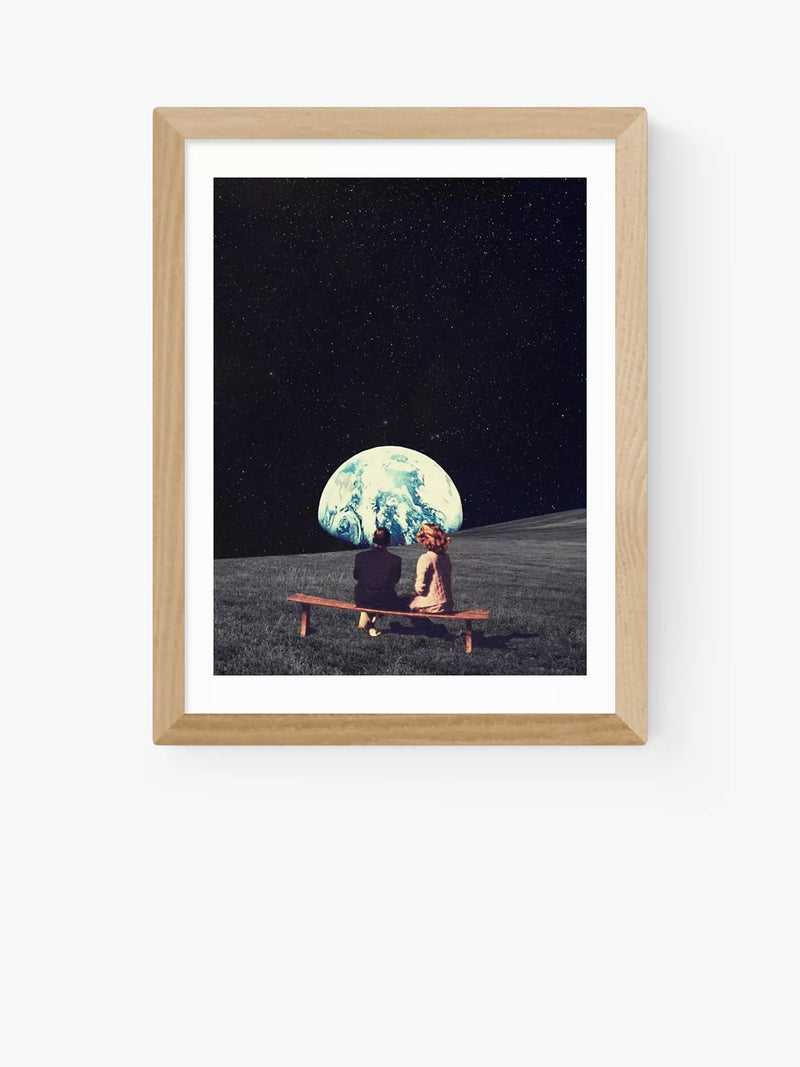 EAST END PRINTS Frank Moth 'We Used To Live Here' Framed Print 25x30cm