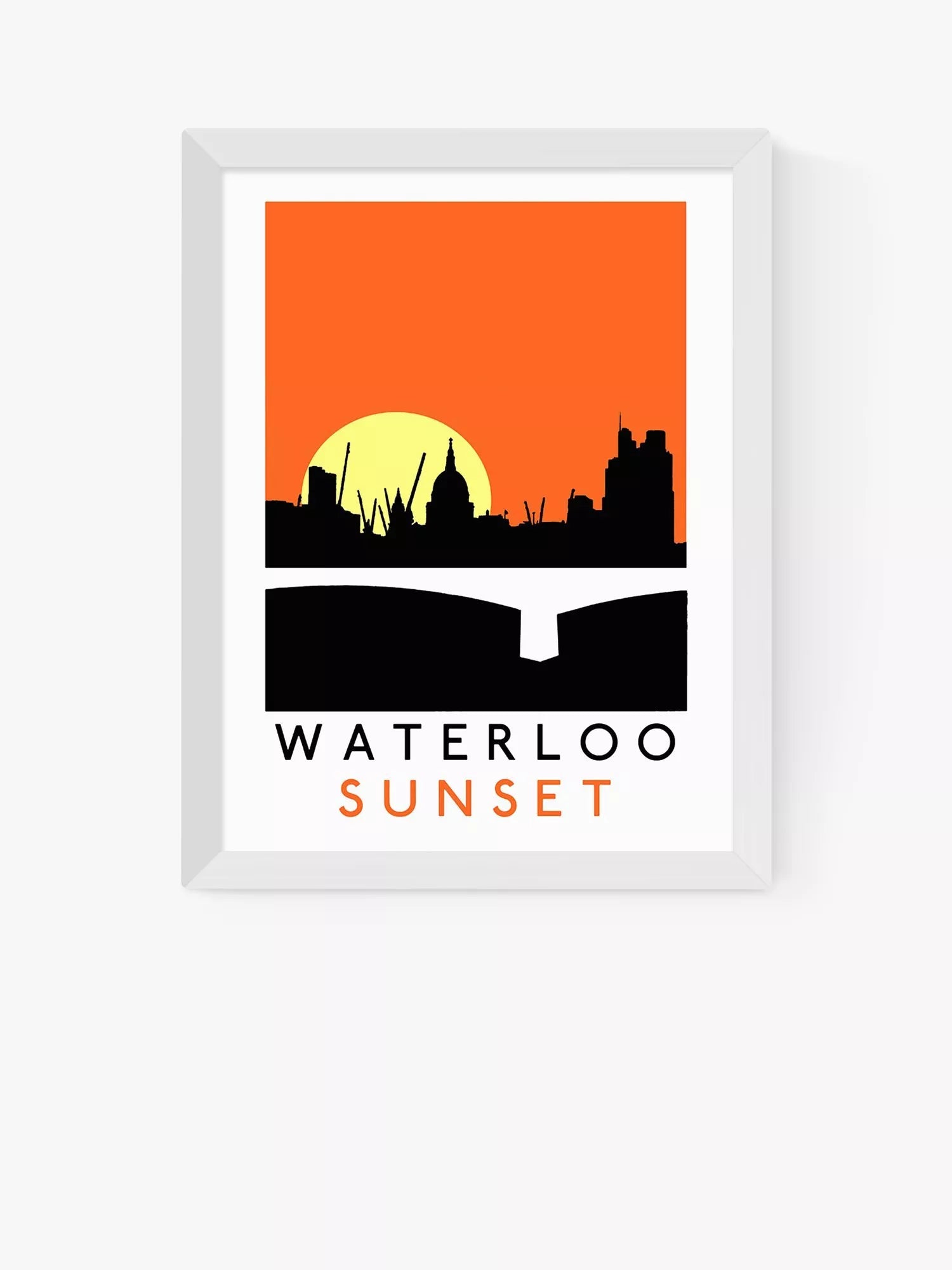 East End Prints Waterloo Sunset framed print 30x40cm (British brand)