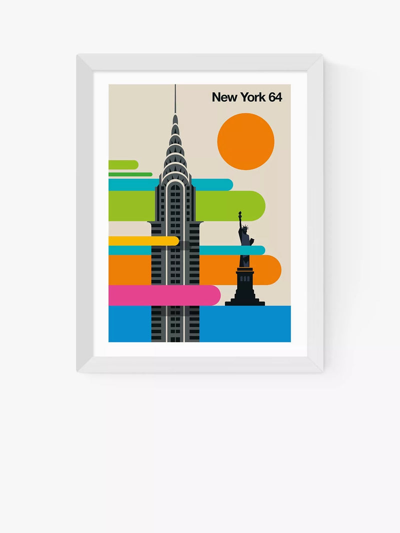 EAST END PRINTS Bo Lundberg New York 64 framed print 40x50cm, UK version