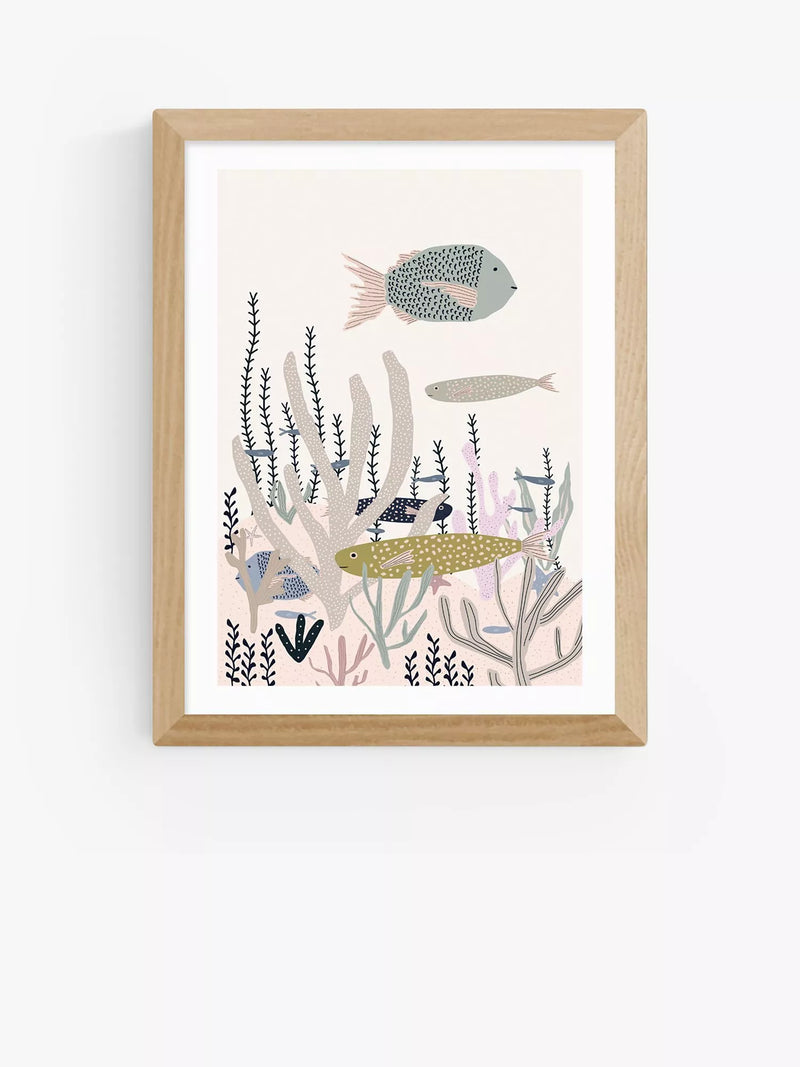 EAST END PRINTS Ani Vidotto Life Under the Sea Framed Print 30x40cm