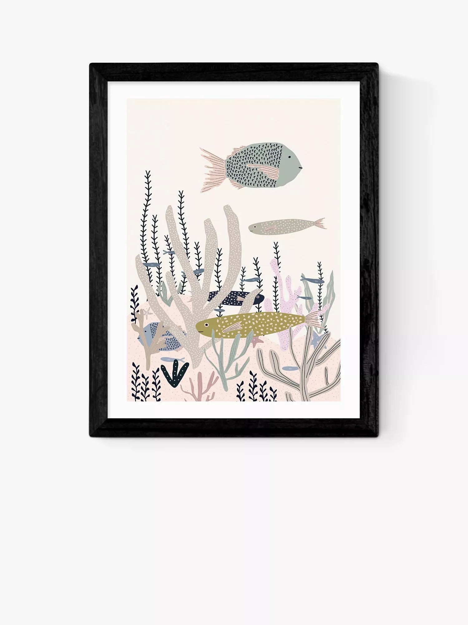 EAST END PRINTS Ani Vidotto Life Under the Sea Framed Print 30x40cm