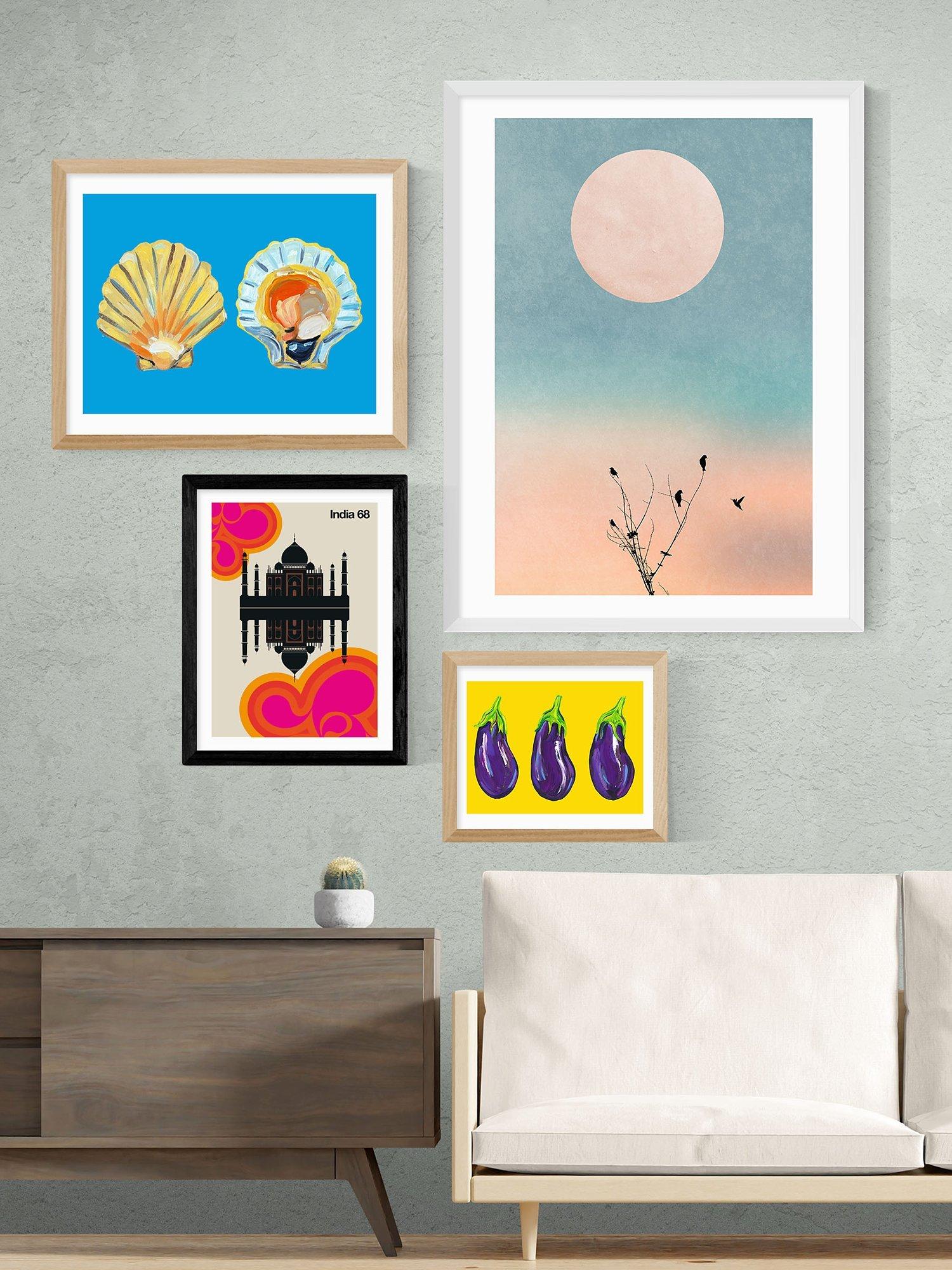 EAST END PRINTS framed print India 68 by Bo Lundberg 30x40cm (British brand)