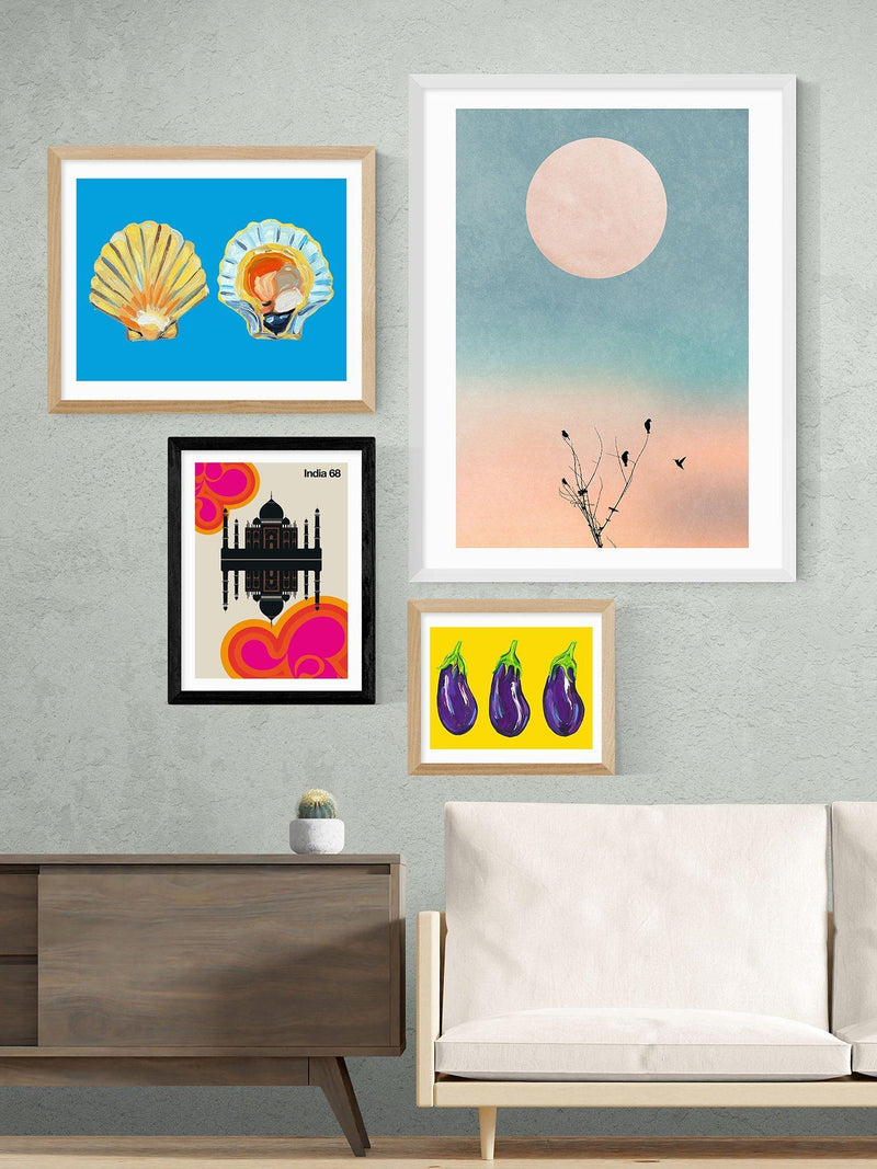 EAST END PRINTS framed print India 68 by Bo Lundberg 30x40cm (British brand)