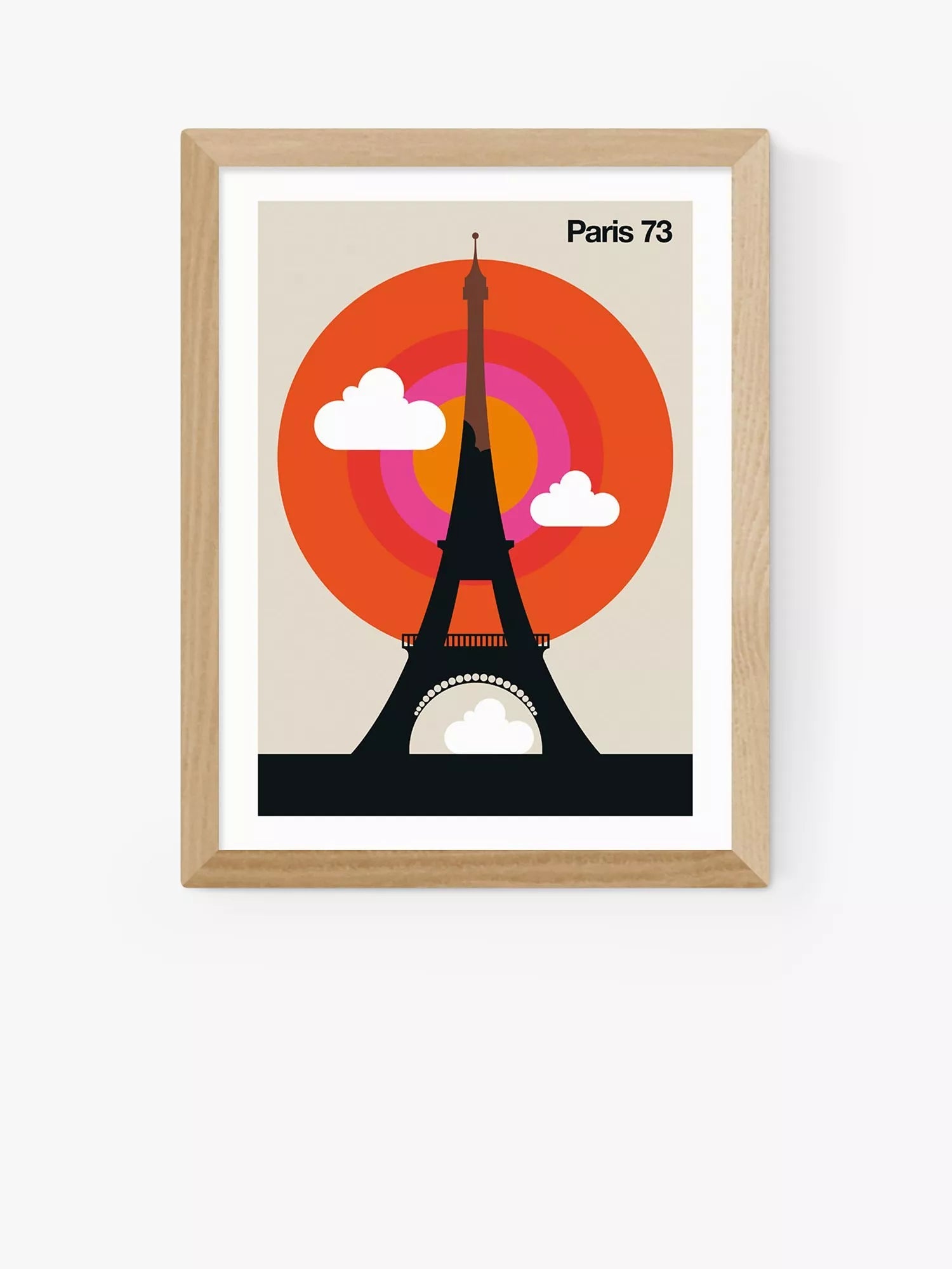 EAST END PRINTS Bo Lundberg Paris 73 Eiffel Tower Framed Print 40x50cm