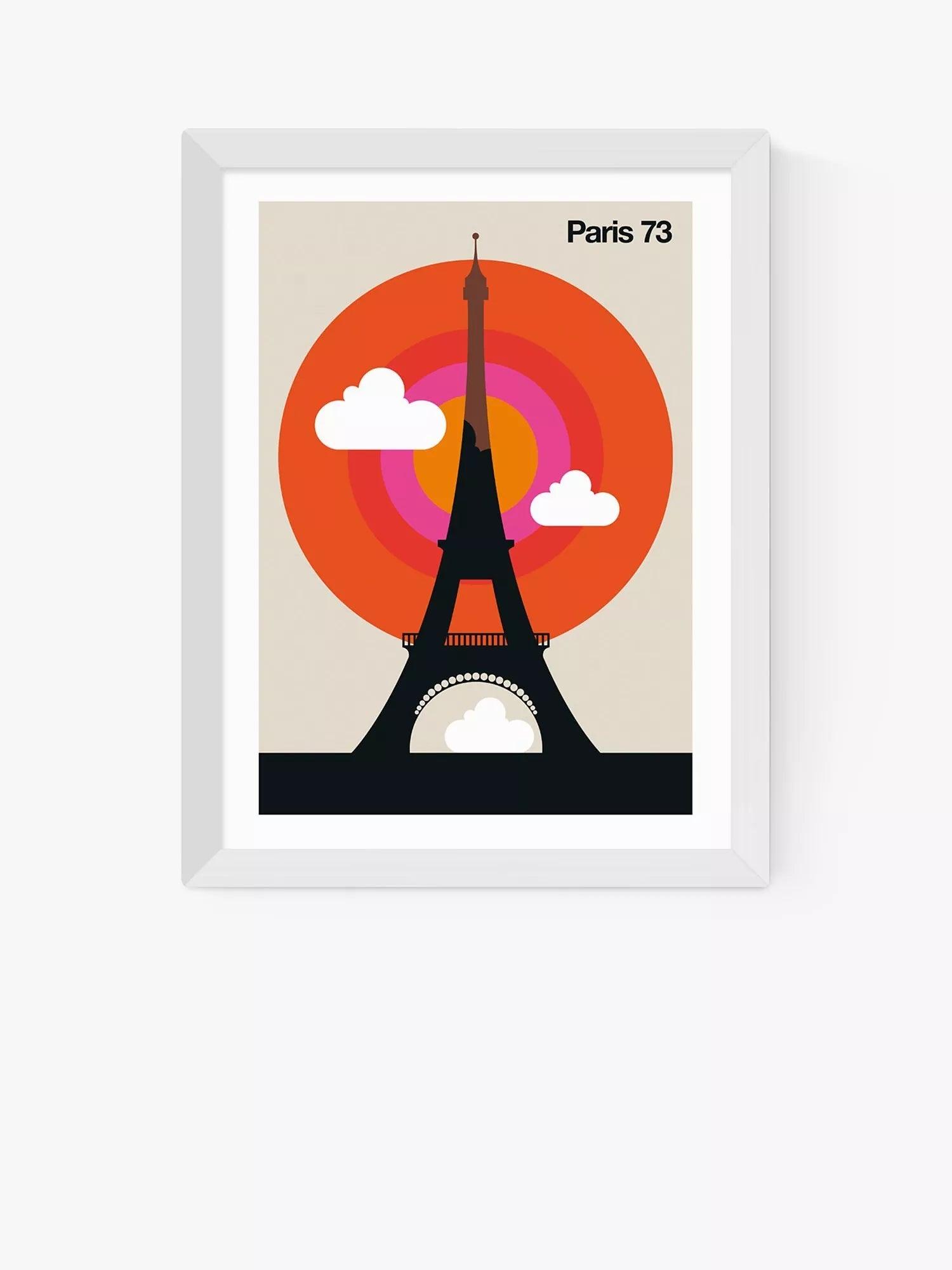 EAST END PRINTS Bo Lundberg Paris 73 Eiffel Tower Framed Print 40x50cm