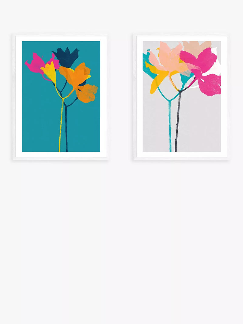 EAST END PRINTS Garima Dhawan 'Lily' Framed Print, Set of 2, 60x80cm