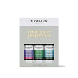 Tisserand Daily Essentials Kit essential oils 3x9ml, imported from the UK