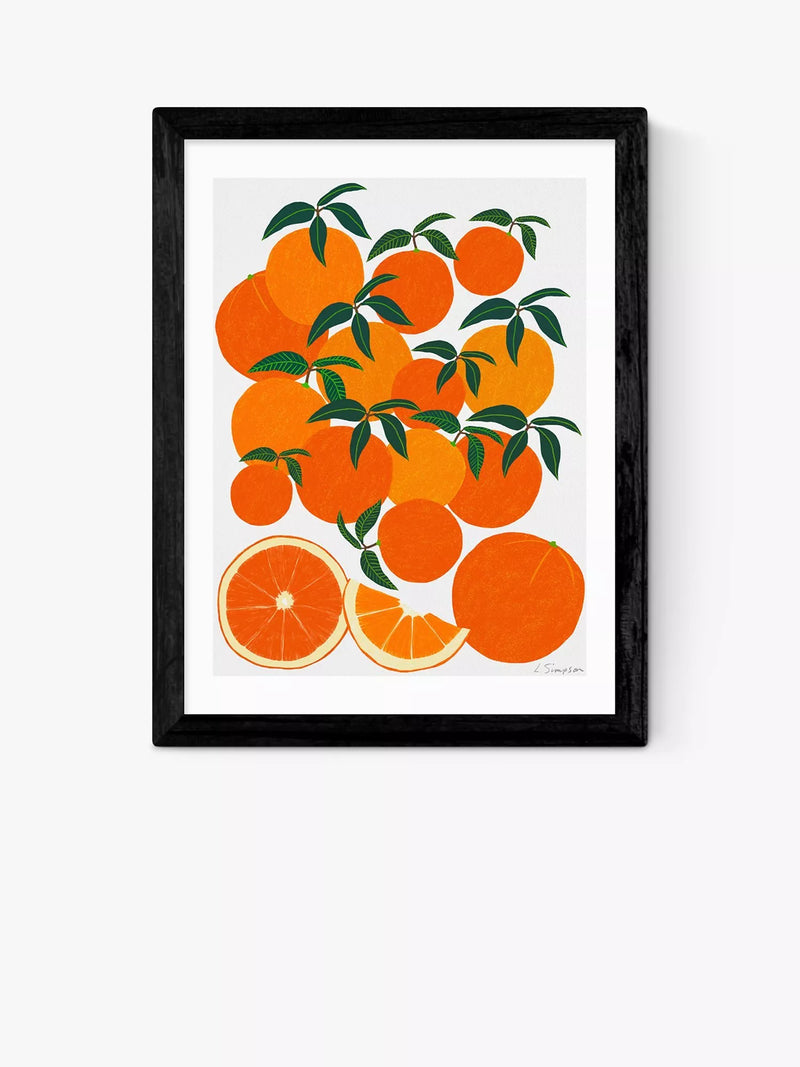 East End Prints framed print Orange Harvest 25x30cm, imported from the UK