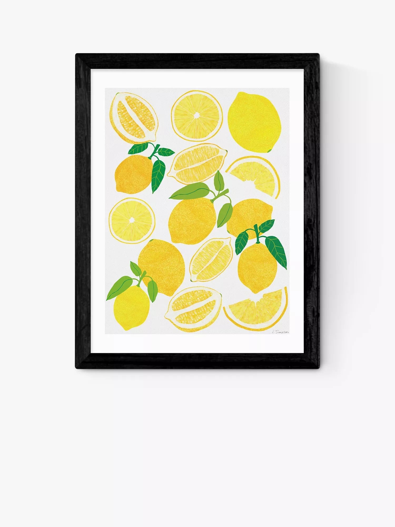 East End Prints framed print Lemon Harvest 25x30cm, UK version