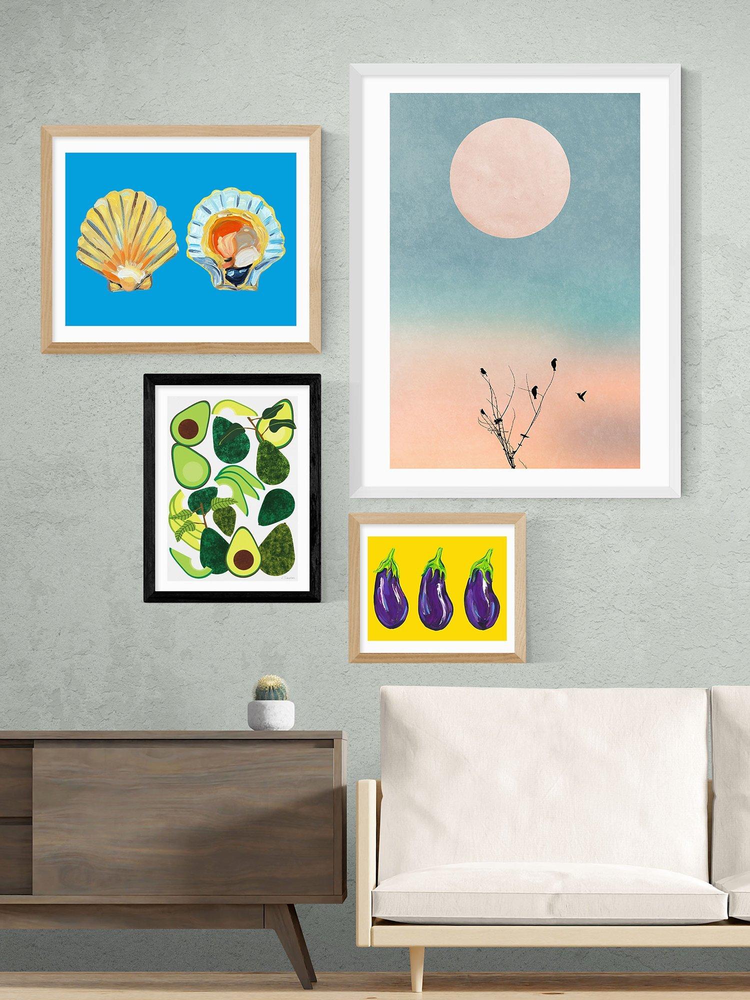 East End Prints avocado framed print 25x30cm - British product