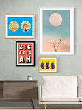 EAST END PRINTS Indieprints Zig-Azig-Ah framed print 30x40cm - British product