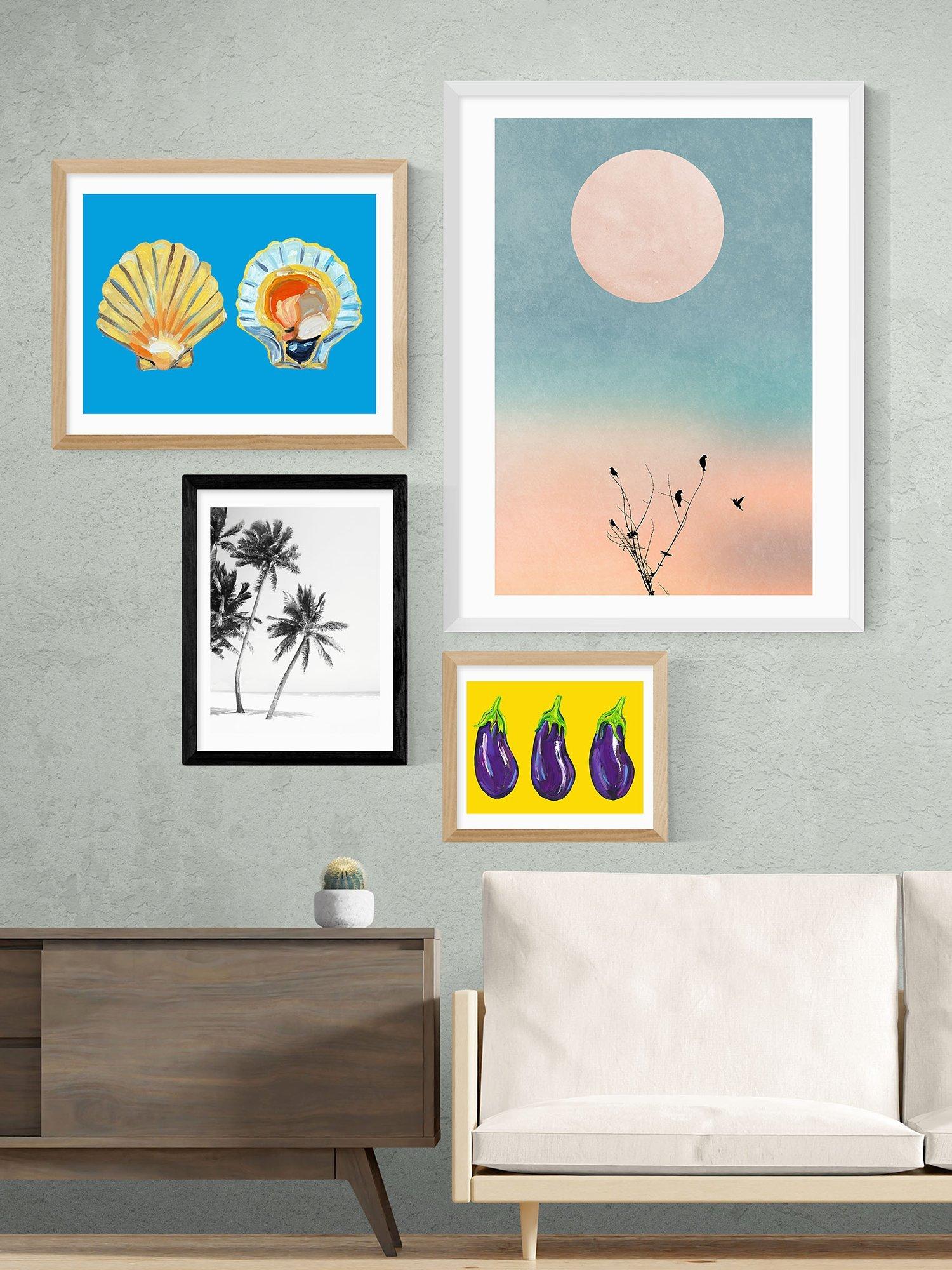 East End Prints 'Island' framed print 60x80cm - British product