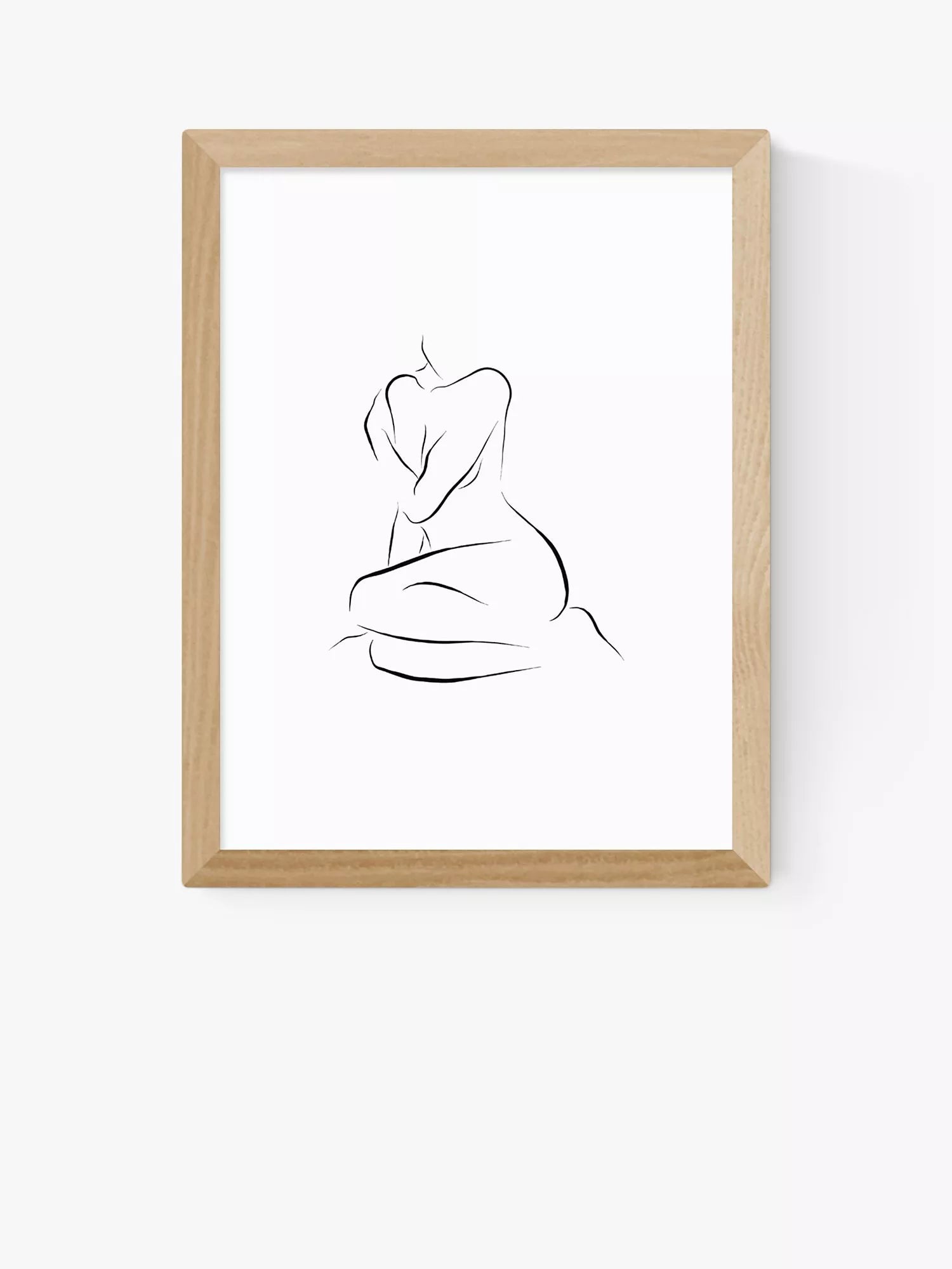 EAST END PRINTS Sundry Society Nude Female Framed Print, 30x40cm