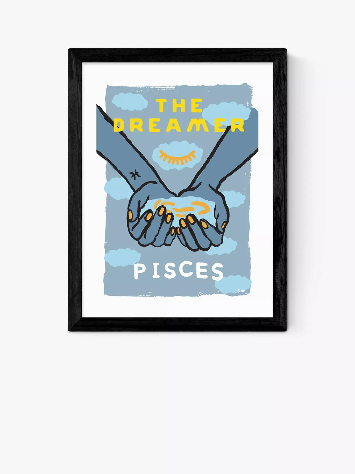 East End Prints framed print Pisces The Dreamer 25x30cm, UK version
