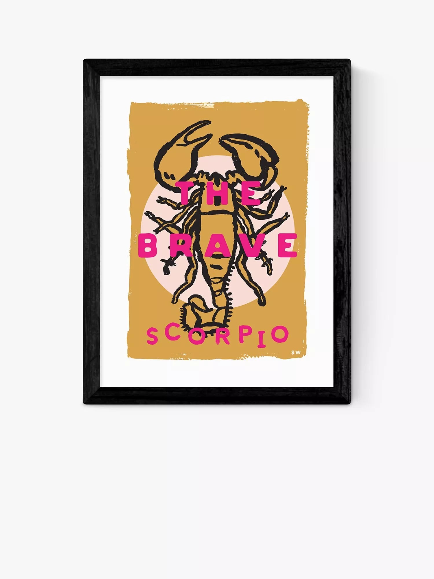 EAST END PRINTS framed print Scorpio the Brave 25x30cm, imported from the UK