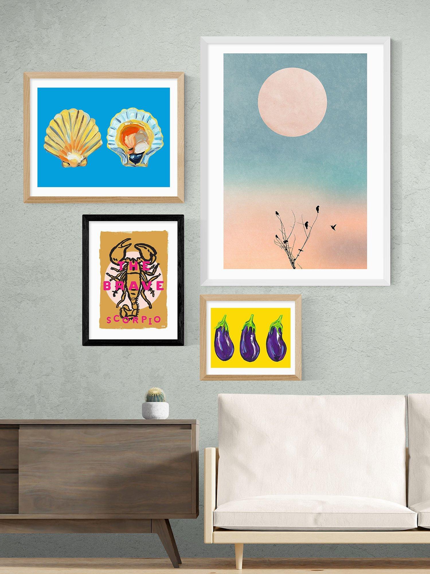 EAST END PRINTS framed print Scorpio the Brave 25x30cm, imported from the UK