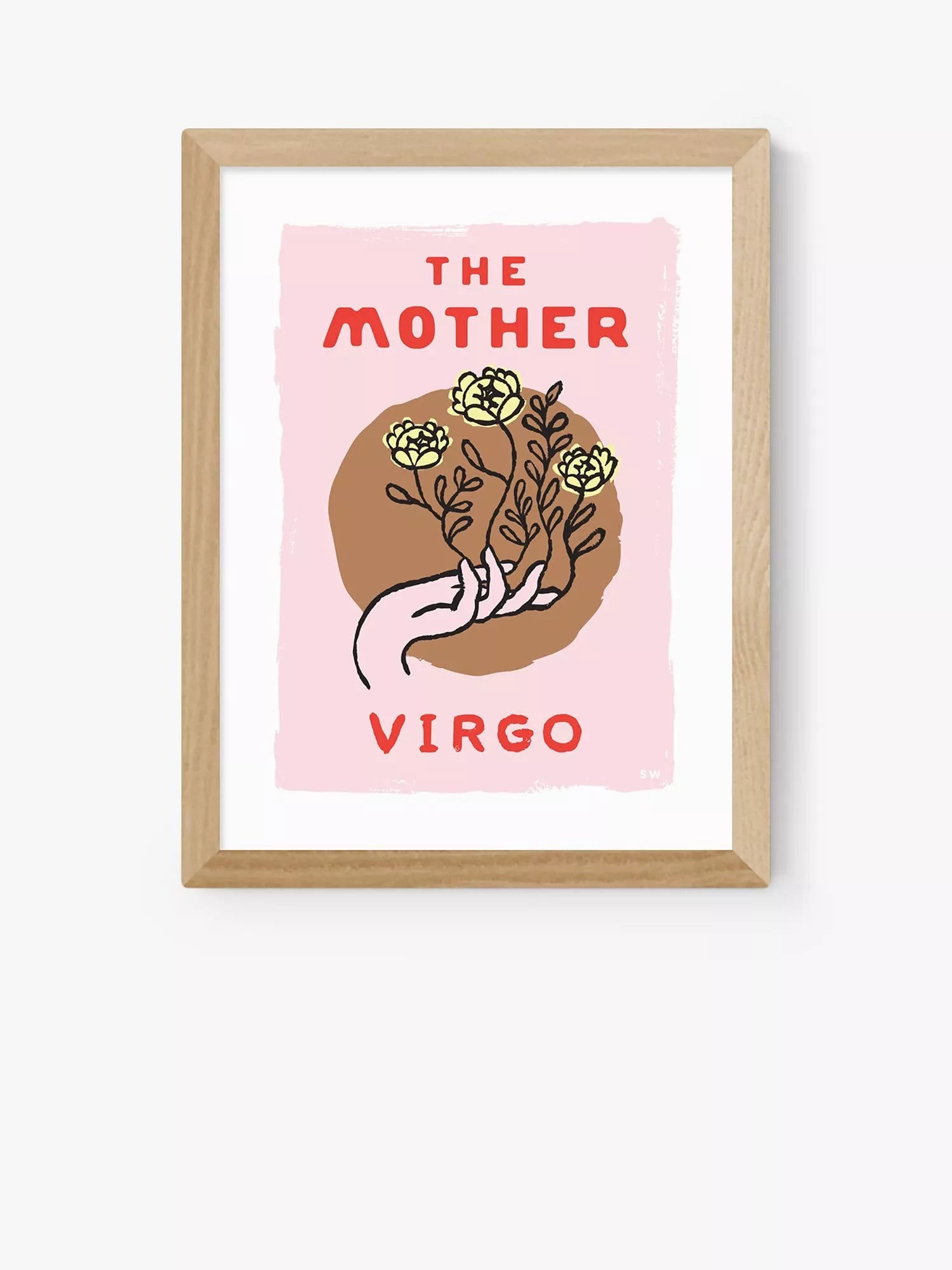 EAST END PRINTS Sophie Ward Virgo The Mother Framed Print 25x30cm