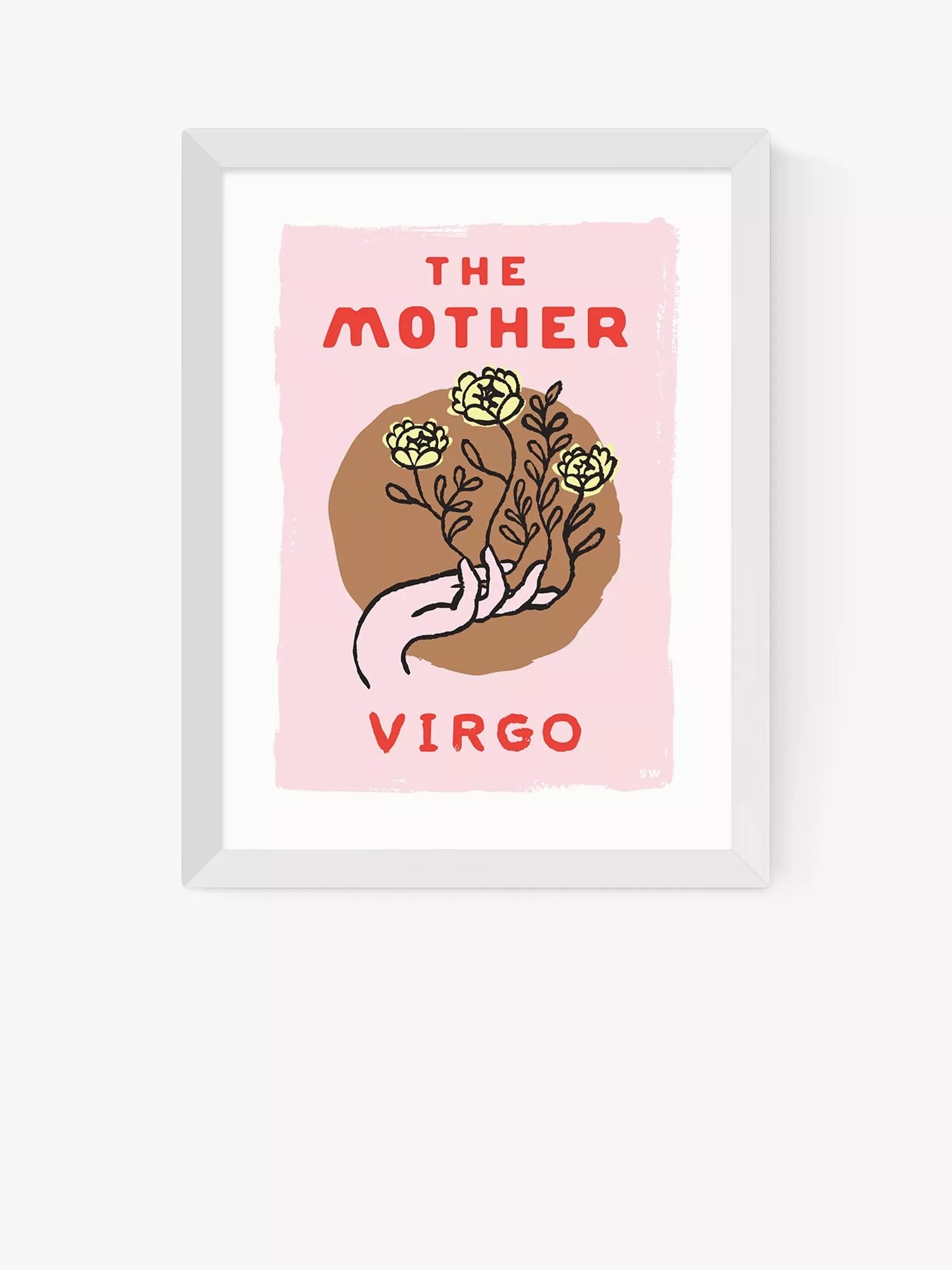 EAST END PRINTS Sophie Ward Virgo The Mother Framed Print 25x30cm