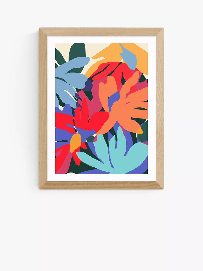 East End Prints 83 Oranges Where Flowers Blossom Framed Floral Print, 40x50cm, Matte Finish