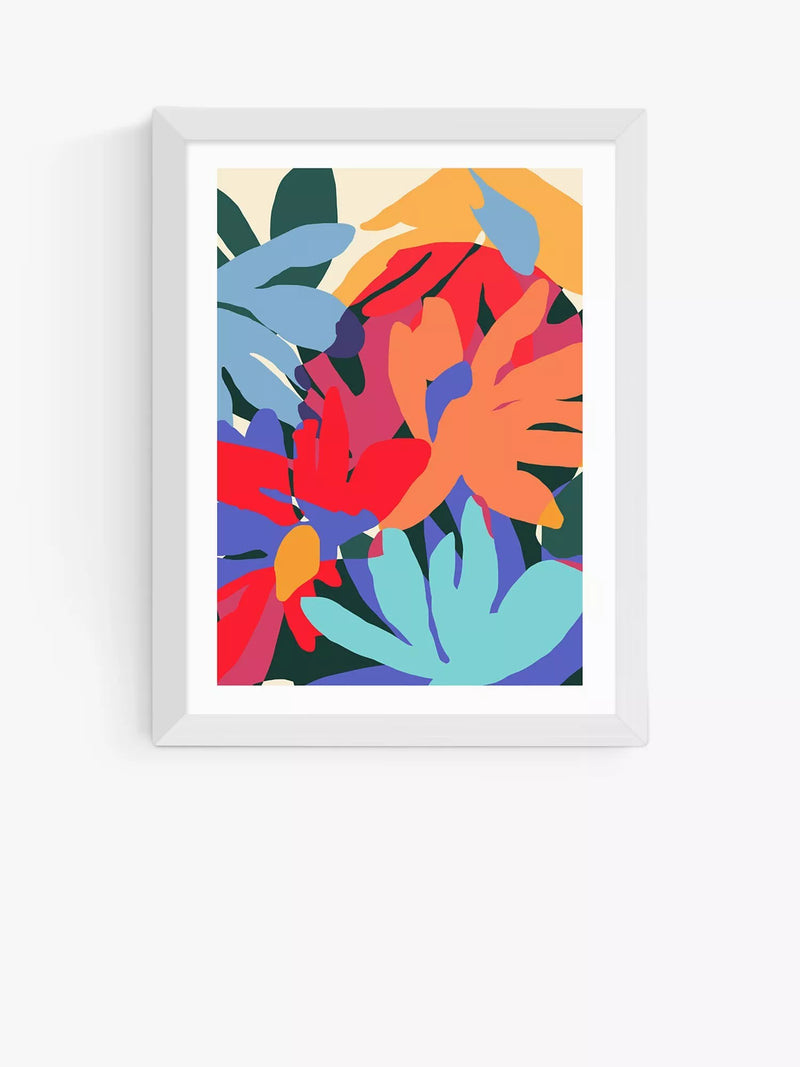 East End Prints 83 Oranges Where Flowers Blossom Framed Floral Print, 40x50cm, Matte Finish