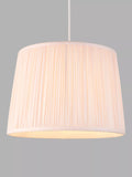 John Lewis Lymington Pleated Silk Tapered Lampshade, Ash Rose, H21 x Dia.30cm