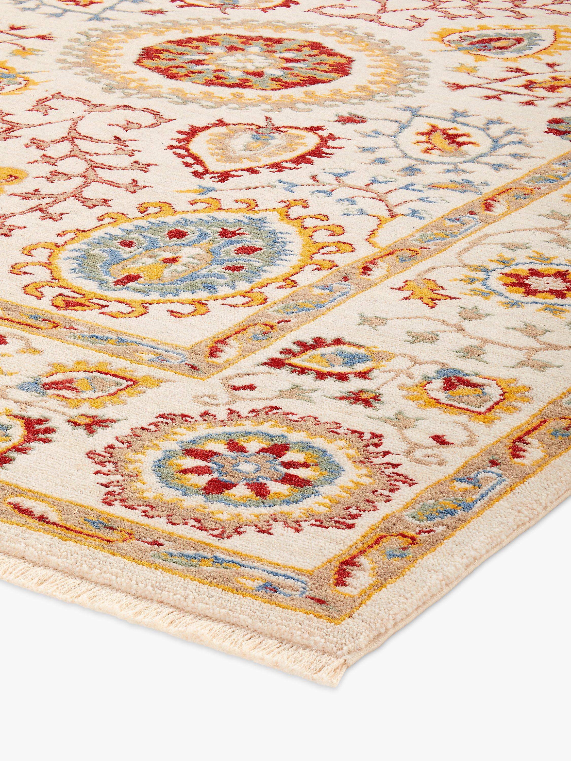 Gooch Luxury Afghan Sultani Rug in neutral, UK version