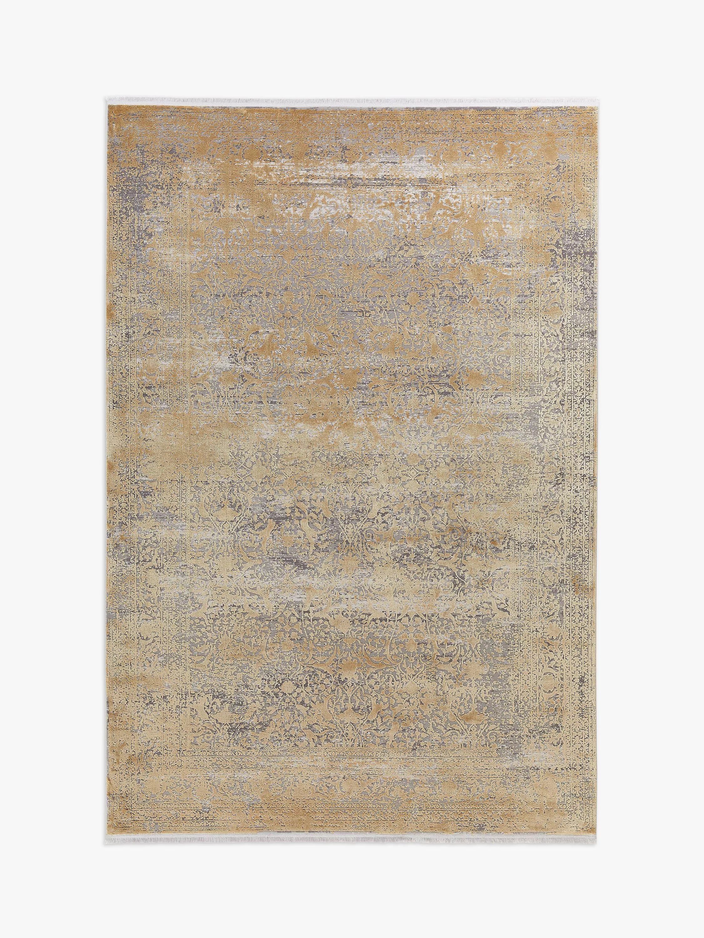 Gooch Luxury Rocco lace rug gold 290x200cm, UK version