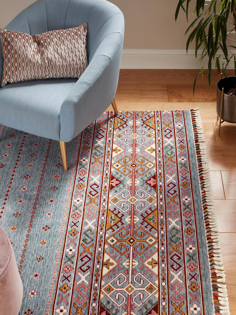 Gooch Luxury Khurjeen Rug Grey 180x120cm, UK version