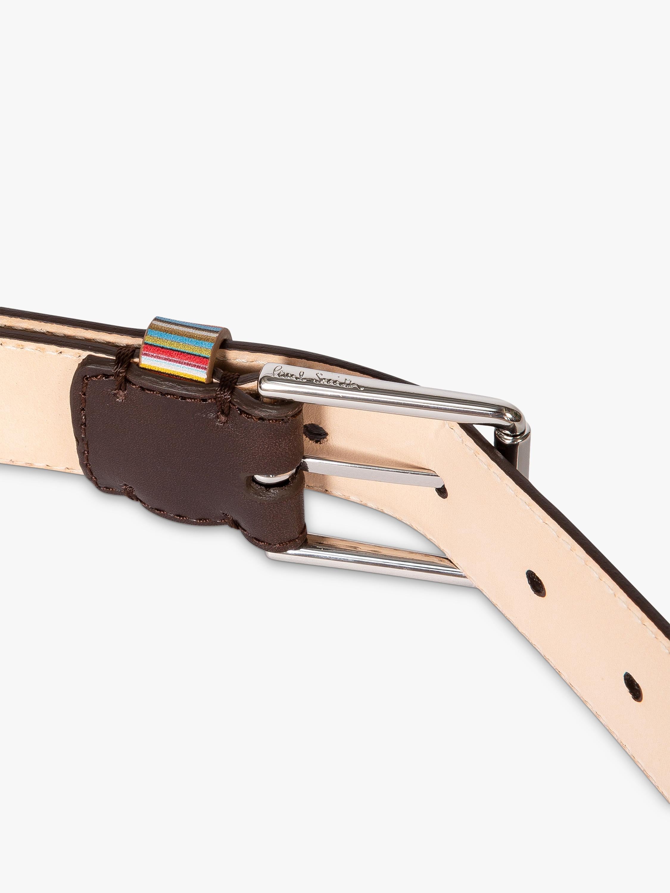 Paul Smith multicoloured stripe leather belt (British brand)