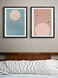 East End Prints Kubistika Fly framed print set 30x40cm - British product