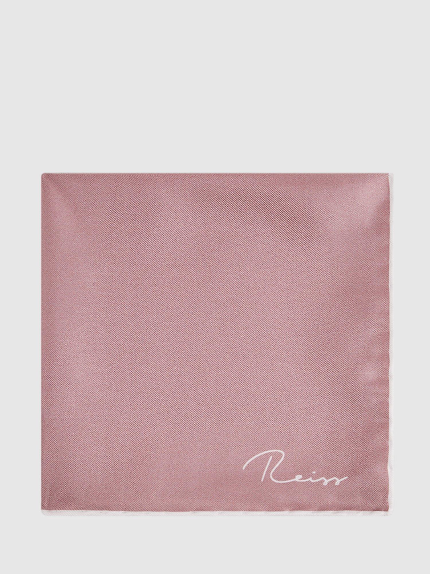 Reiss Ceremony silk pocket square, imported from the UK