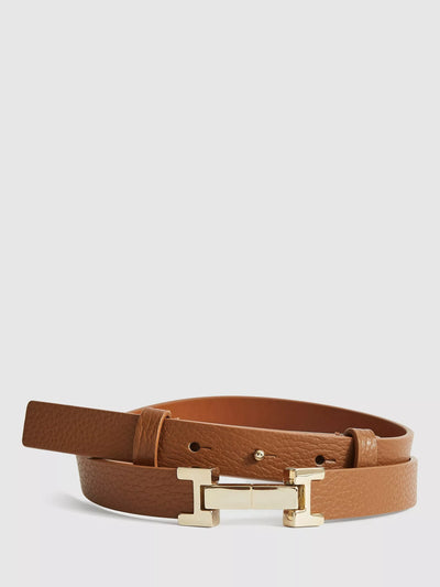 John Lewis Reiss Hayley Skinny Leather Belt- Buy online at McGrocer