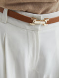 Reiss Hayley skinny leather belt 2cm width, UK version