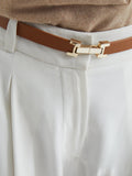 Reiss Hayley skinny leather belt 2cm width, UK version