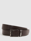 Reiss Ricky reversible leather belt black brown, UK version