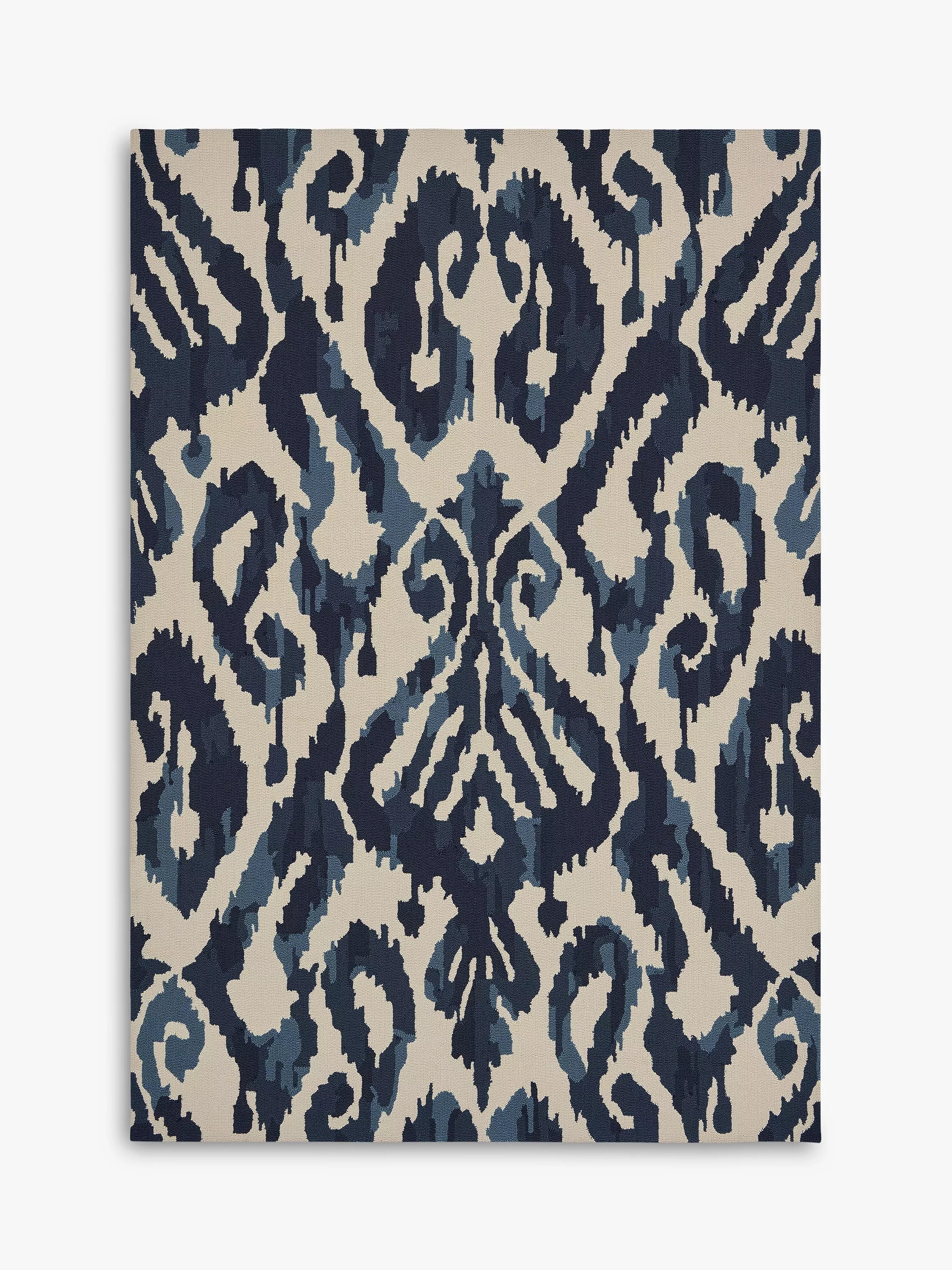 Sanderson Kasuri blue indoor outdoor rug - British product