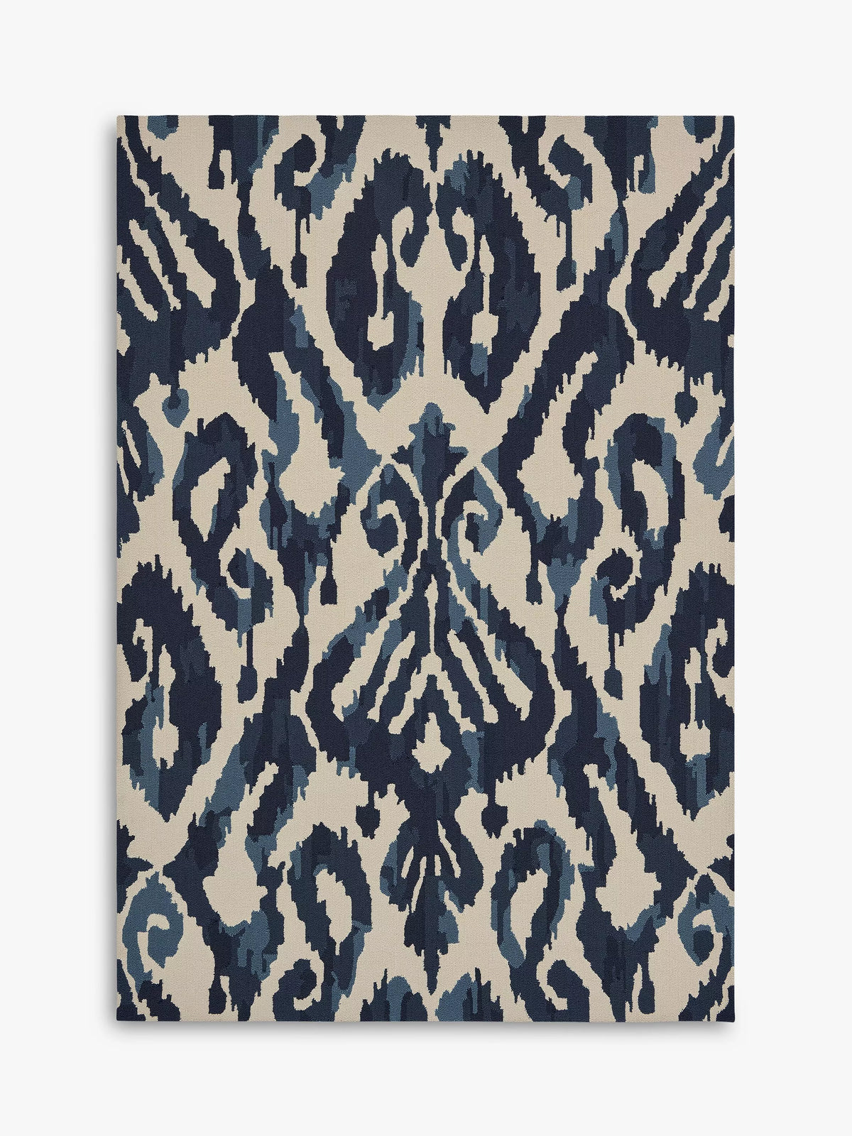 Sanderson Kasuri blue indoor outdoor rug - British product