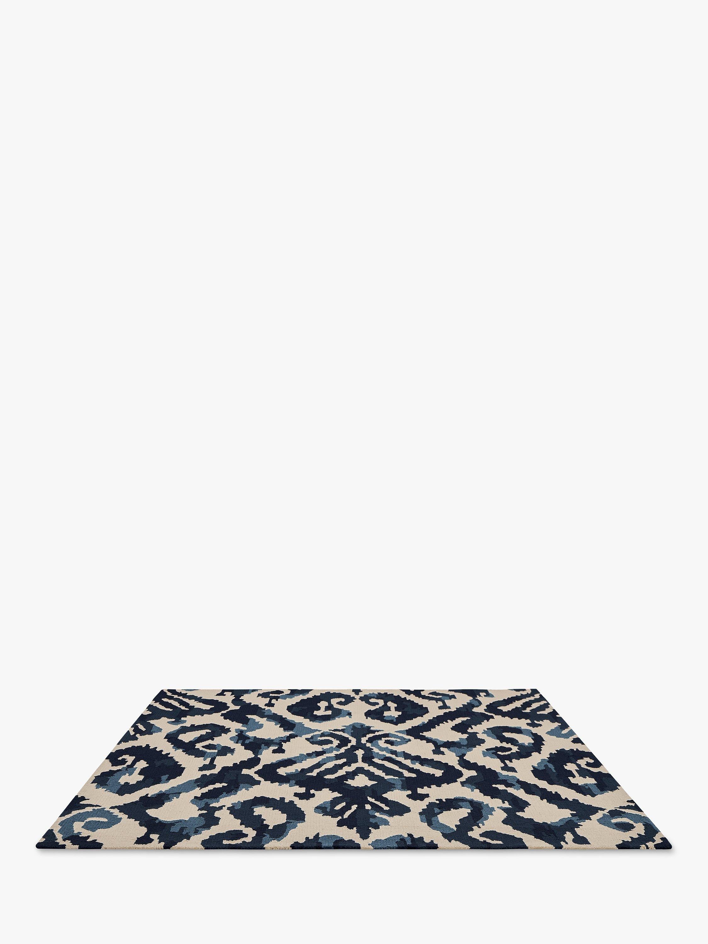 Sanderson Kasuri blue indoor outdoor rug - British product