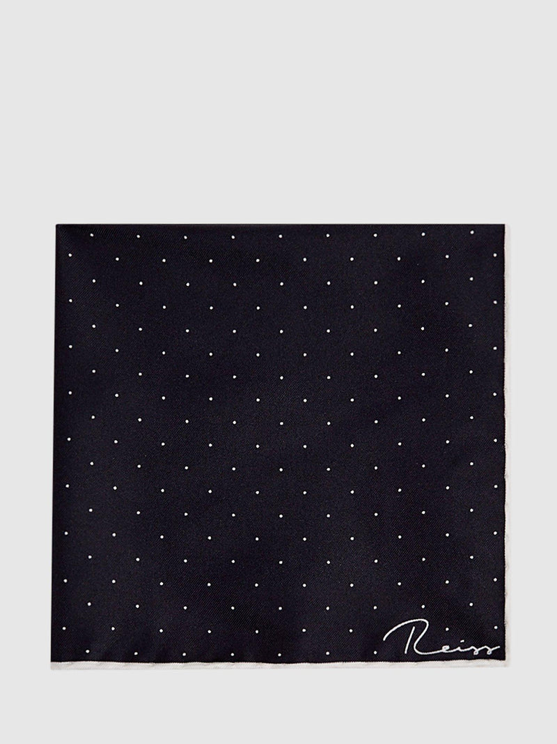 Reiss Liam silk pocket square - British product