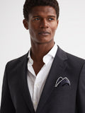 Reiss Liam silk pocket square - British product
