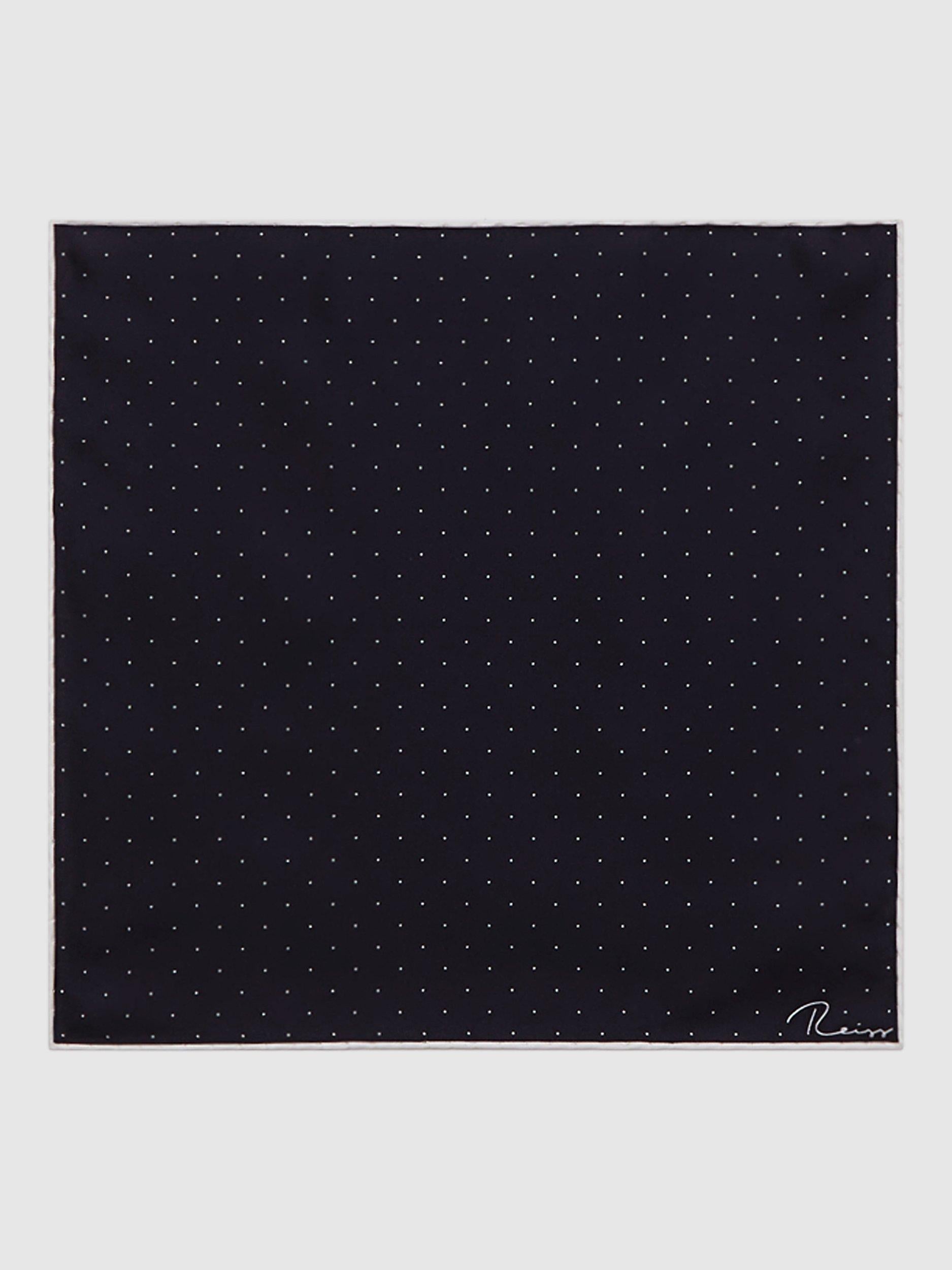 Reiss Liam silk pocket square - British product