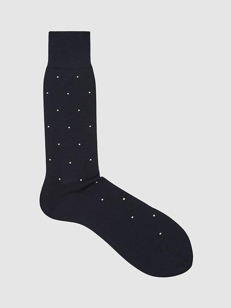 Reiss ankle socks polka dot cotton blend, UK version