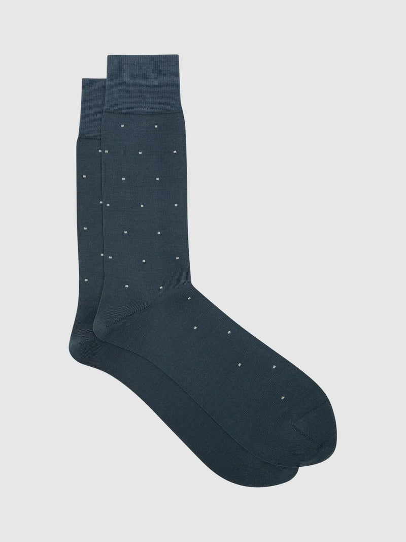 Reiss Mario polka dot ankle socks, UK version